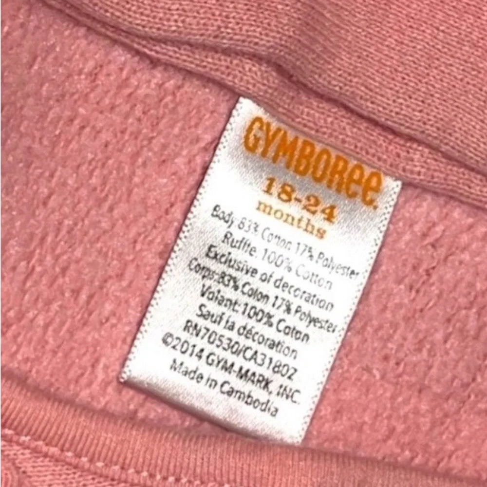 Gymboree Blush Pink Bow Ruffle Dress Toddler Girl 18-24M Picture Day Holiday